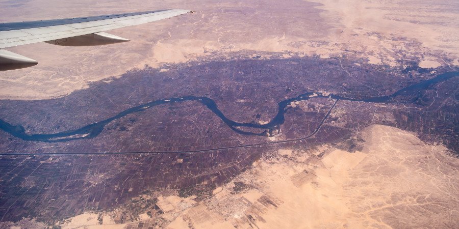 Il Nilo visto dall'alto